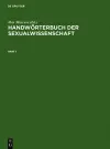 Handwörterbuch Der Sexualwissenschaft cover