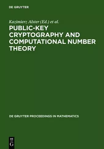 Public-Key Cryptography and Computational Number Theory cover