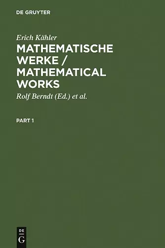 Mathematische Werke / Mathematical Works cover