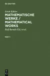 Mathematische Werke / Mathematical Works cover
