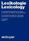 Lexikologie / Lexicology. 2. Halbband cover