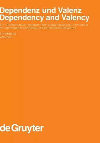 Dependenz und Valenz 2.Teilband cover