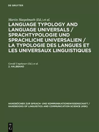 Language Typology and Language Universals 2.Teilband cover