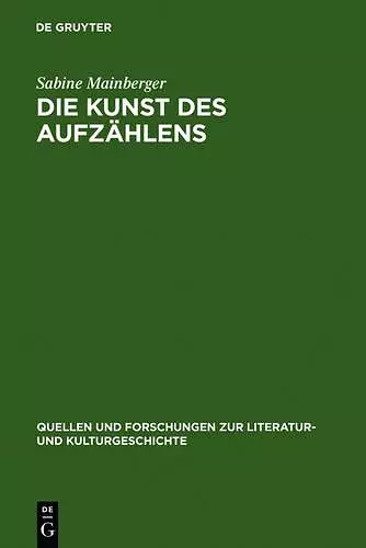 Die Kunst des Aufzählens cover