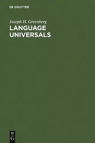 Language Universals cover