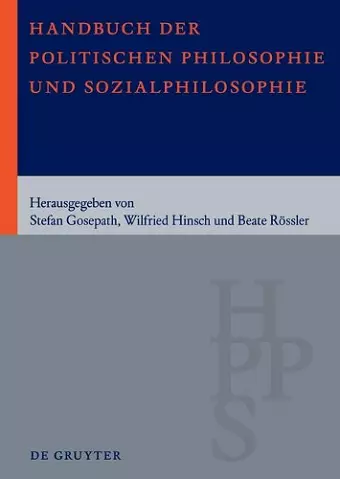 Handbuch Der Politischen Philosophie Und Sozialphilosophie cover
