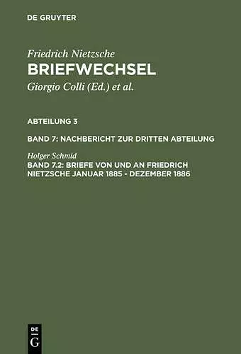 Briefe von und an Friedrich Nietzsche Januar 1885 - Dezember 1886 cover