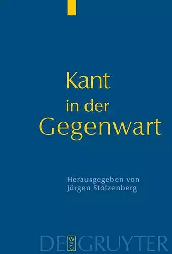 Kant in der Gegenwart cover