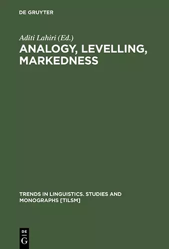 Analogy, Levelling, Markedness cover
