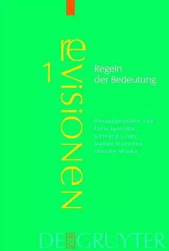 Regeln der Bedeutung cover