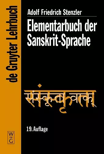 Elementarbuch der Sanskrit-Sprache cover