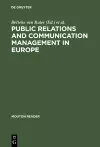 Public Relations and Communication Management in Europe cover