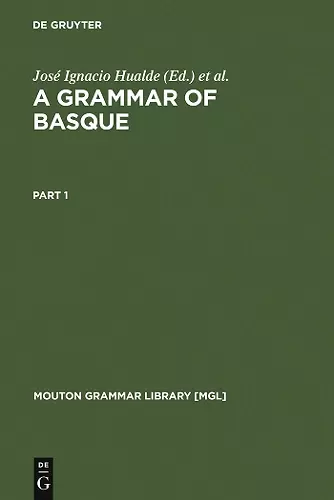 A Grammar of Basque cover