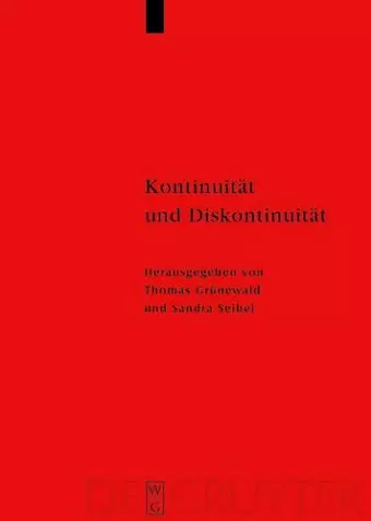 Kontinuität und Diskontinuität cover