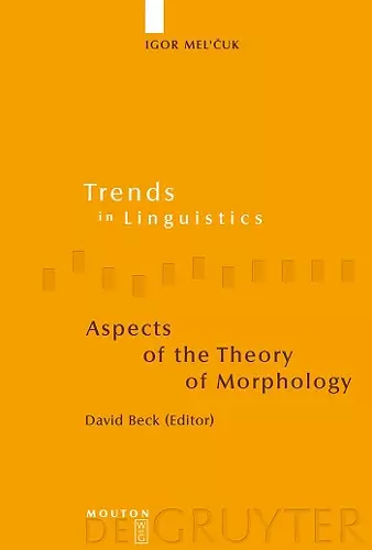 Aspects of the Theory of Morphology cover