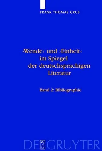 'Wende' Und 'Einheit' Im Spiegel Der Deutschsprachigen Literatur cover