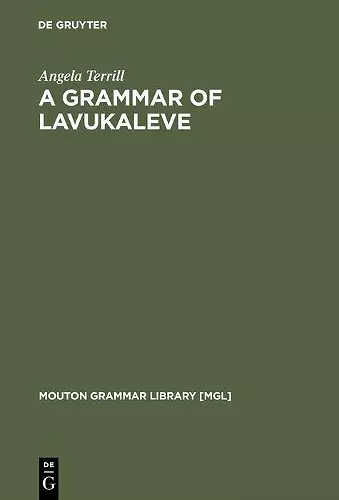 A Grammar of Lavukaleve cover