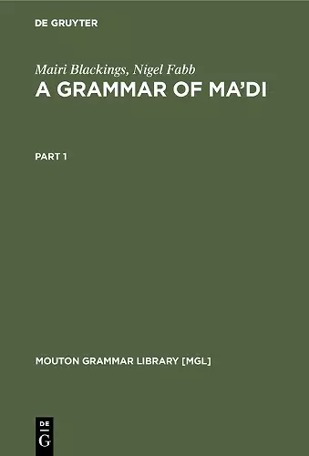 A Grammar of Ma'di cover