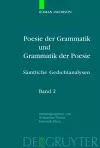 Poesie der Grammatik und Grammatik der Poesie cover