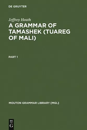 A Grammar of Tamashek (Tuareg of Mali) cover