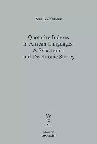 Quotative Indexes in African Languages cover