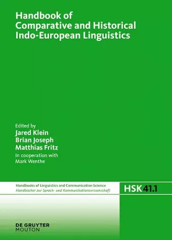 Handbook of Comparative and Historical Indo-European Linguistics cover