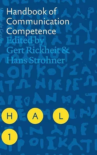 Handbook of Communication Competence cover