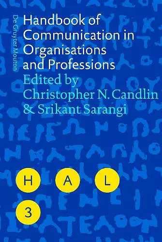 Handbook of Communication in Organisations and Professions cover