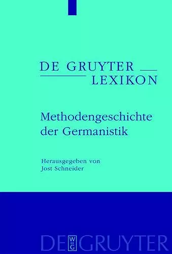 Methodengeschichte der Germanistik cover