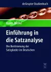 Einführung in die Satzanalyse cover