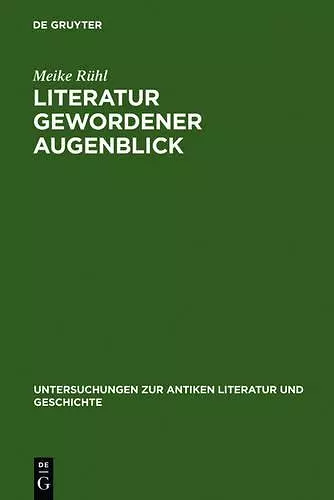 Literatur gewordener Augenblick cover