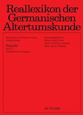 Band 1: Autoren, Stichwörter, Fachregister, Abkürzungsverzeichnis. Band 2: Alphabetisches Register cover