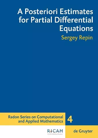 A Posteriori Estimates for Partial Differential Equations cover