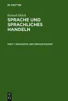 Sprache Und Sprachliches Handeln cover