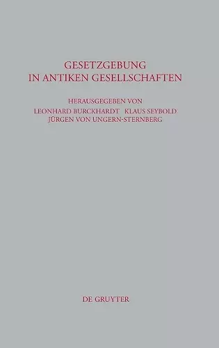 Gesetzgebung in antiken Gesellschaften cover