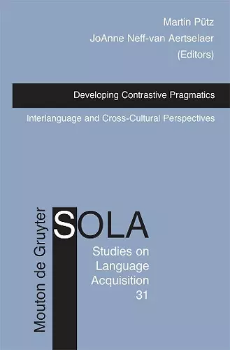 Developing Contrastive Pragmatics cover