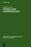 Poesie und Konspiration cover