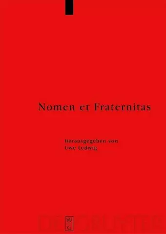 Nomen et Fraternitas cover