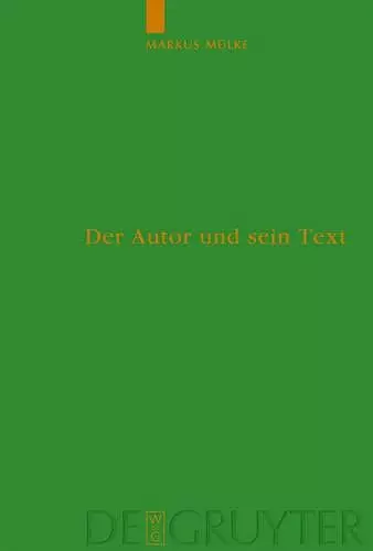 Der Autor und sein Text cover