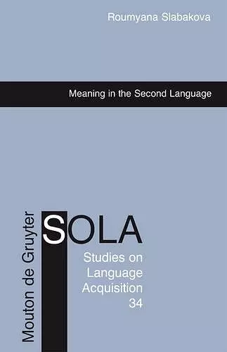 Meaning in the Second Language cover