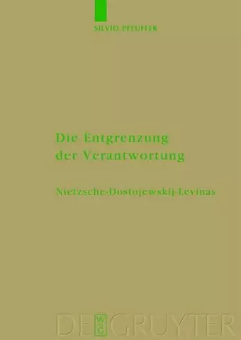 Die Entgrenzung der Verantwortung cover