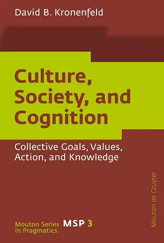 Culture, Society, and Cognition cover