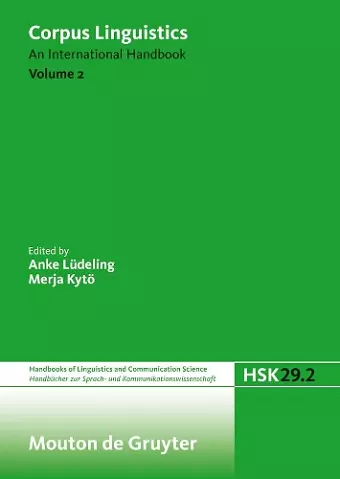 Corpus Linguistics. Volume 2 cover