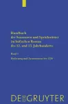 Handbuch der Sentenzen und Sprichwörter im höfischen Roman des 12. und 13. Jahrhunderts, Band 1, Artusromane bis 1230 cover