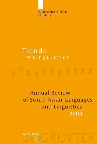 Annual Review of South Asian Languages and Linguistics cover