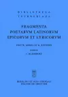 Fragmenta poetarum Latinorum epicorum et lyricorum cover