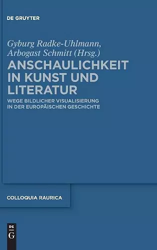 Anschaulichkeit in Kunst und Literatur cover