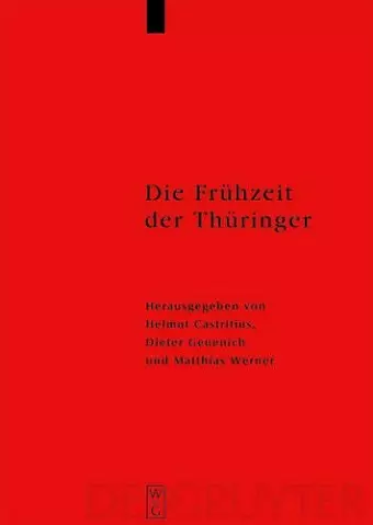 Die Frühzeit der Thüringer cover