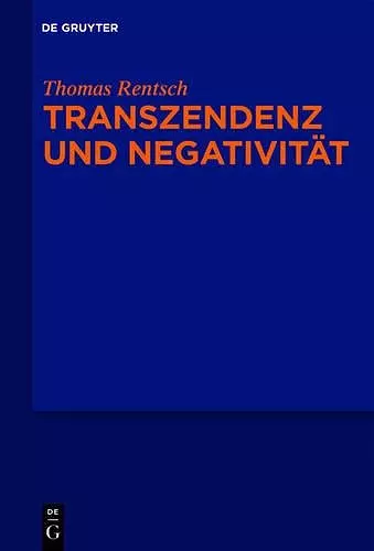 Transzendenz und Negativität cover