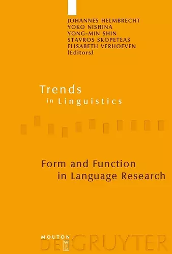 Form and Function in Language Research cover